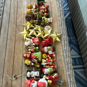 Handmade Whimsical MCM 29 Vintage Christmas Ornaments Decor Bundle
